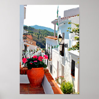 Frigiliana Andalusië Costa del Sol Spanje Poster