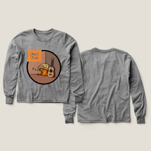 Frijole Frog Siesta Boy's LS Shirt (Voorkant /achterkant)