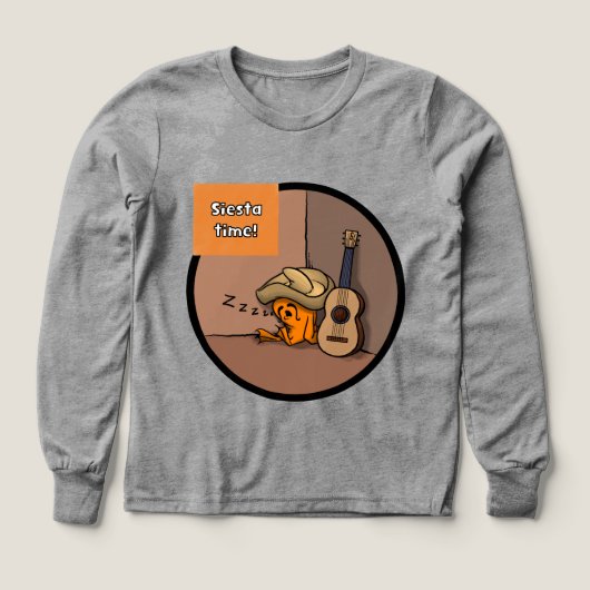 Frijole Frog Siesta Girl's LS Shirt (Voorkant)