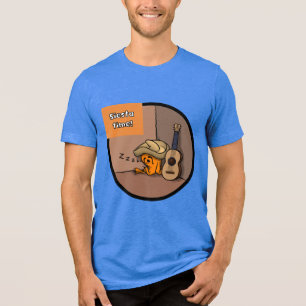Frijole Frog Siesta Heren Blauwe T-Shirt