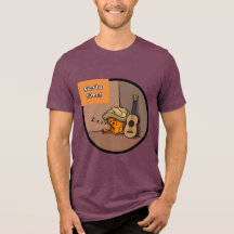 Frijole Frog Siesta Heren T-Shirt in Wijnrood