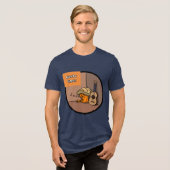 Frijole Frog Siesta Men's Navy Blue T-Shirt (Voorkant volledig)