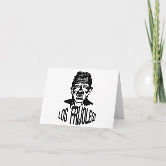 Frijoles Beans Feestdagen Kaart (Voorkant)