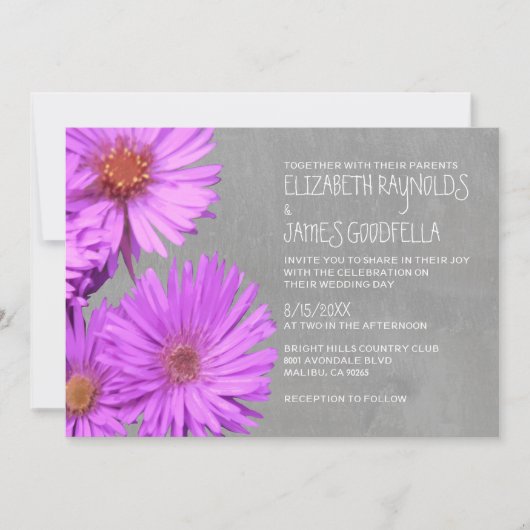 Frikart's Aster Wedding Invitations Kaart (Voorkant)
