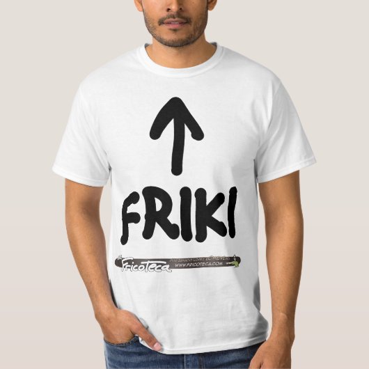 Friki (Negro sobre blanco) T-shirt (Voorkant)