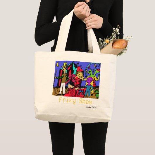 friky show grote tote bag (Voorkant (product))