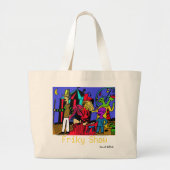 friky show grote tote bag (Voorkant)