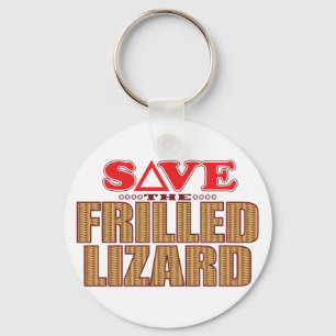 Frilled Lizard Save Sleutelhanger