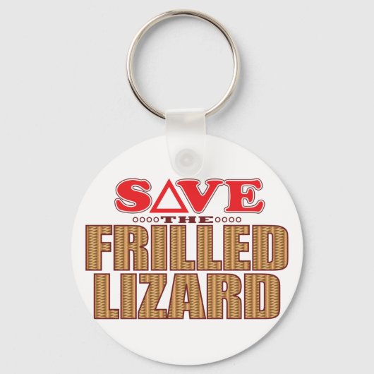 Frilled Lizard Save Sleutelhanger (Voorkant)
