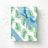 Frilly Frond in Green and Aqua Cadeaupapier