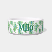 Frilly Frond in Green and Aqua