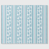 Frilly Frond Stripe in Pink and Aqua Cadeaupapier (Vlak)