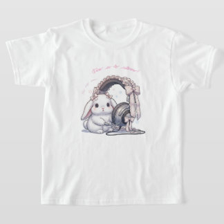 Frilly Headphone Bunny - Lovely Music Lover Kawaii T-shirt