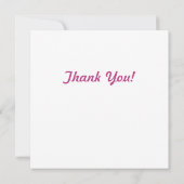 Frilly Roze en Magenta Dahlia Dankkaart (Achterkant)