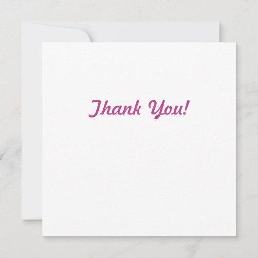 Frilly Roze en Magenta Dahlia Dankkaart (Achterkant)