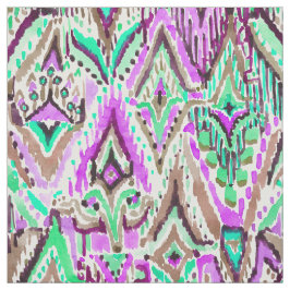 Fringe Ikat Waterverf Tribal Stof