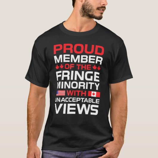 Fringe minderheidsgezinde lid Tucker voor vrijheid T-shirt (Voorkant)