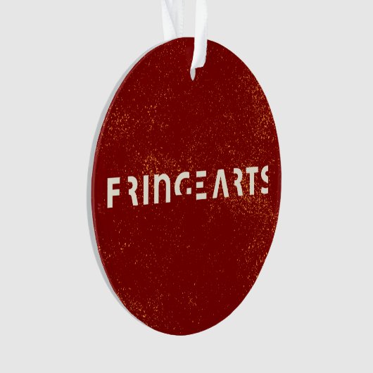 FringeArts Acrylversiering - Gele prins Ornament (voorkant)