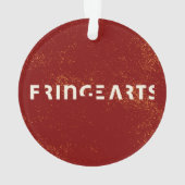 FringeArts Acrylversiering - Gele prins Ornament (achterkant)