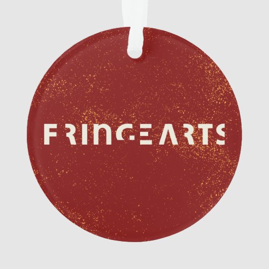 FringeArts Acrylversiering - Gele prins Ornament (achterkant)