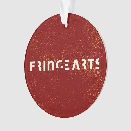 FringeArts Acrylversiering - Gele prins Ornament (voorkant)