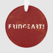 FringeArts Acrylversiering - Gele prins Ornament (voorkant)
