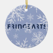 FringeArts keramisch Ornament - Sneeuwvlokken (Voorkant)