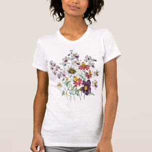 Fringebloemen en Velvet Trumpet Flowers T-shirt