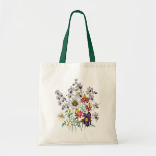 Fringebloemen en Velvet Trumpet Flowers Tote Bag