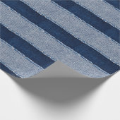 Fringed denim blue jeans lijst. cadeaupapier (Hoek)