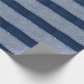 Fringed denim blue jeans lijst. cadeaupapier (Hoek)