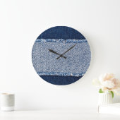 Fringed denim blue jeans lijst. grote klok (Huis)