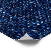 Fringed denim blue jeans lijst. poster (Hoek)