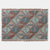 Fringel schroefdeken met dragonfly-afdruk deken (Voorkant)