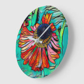 Fringy Helenium met een Glas in lood look Grote Klok (Hoek)