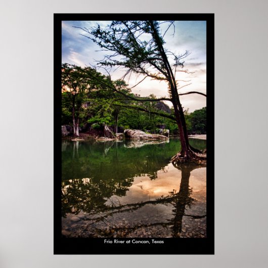 Frio River Sunset Poster (Voorkant)