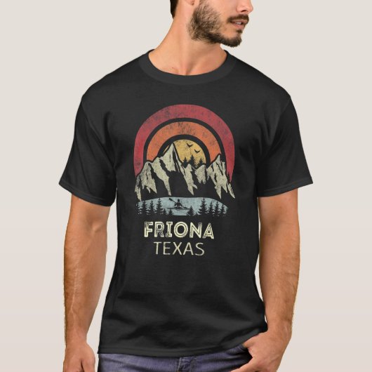 Friona Texas Mountain Sunset Sunrise Kayaking T-shirt (Voorkant)