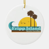 Fripp Beach Keramisch Ornament (Voorkant)