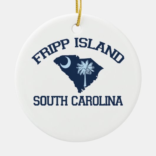 Fripp Island Keramisch Ornament (Voorkant)
