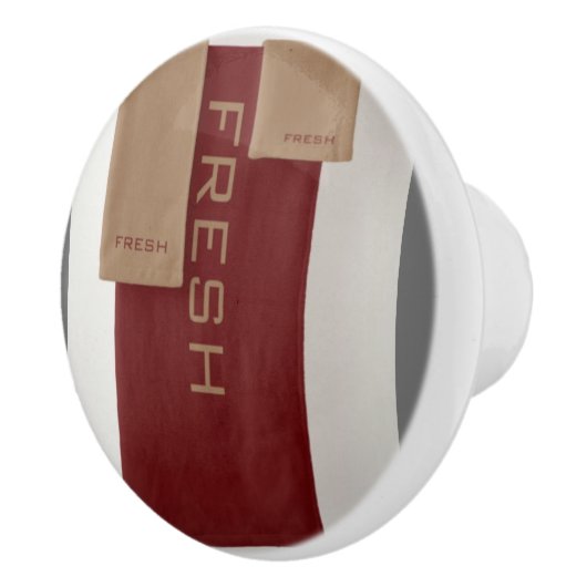 FRIS Bruin Beige Rond Keramische Knop (Rechts)