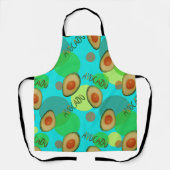 Fris en leuk avocado patroon schort (Voorkant)