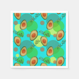 Fris en leuk avocado patroon servet