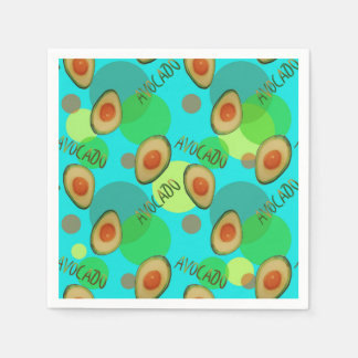 Fris en leuk avocado patroon servet