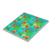 Fris en leuk avocado patroon tegeltje (Zijkant)