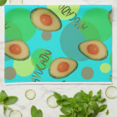 Fris en leuk avocado patroon theedoek (Gevouwen)
