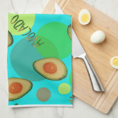 Fris en leuk avocado patroon theedoek (Quarter Fold)