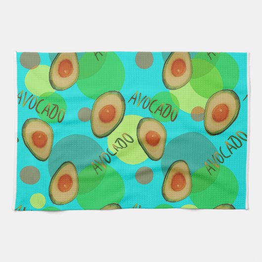 Fris en leuk avocado patroon theedoek (Horizontaal)