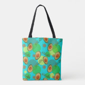 Fris en leuk avocado patroon tote bag (Achterkant)