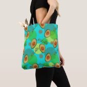 Fris en leuk avocado patroon tote bag (Dichtbij)