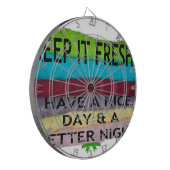 Fris en schoon: kleuruitbarsting voor een frisse s dartbord (Voorkant Links)